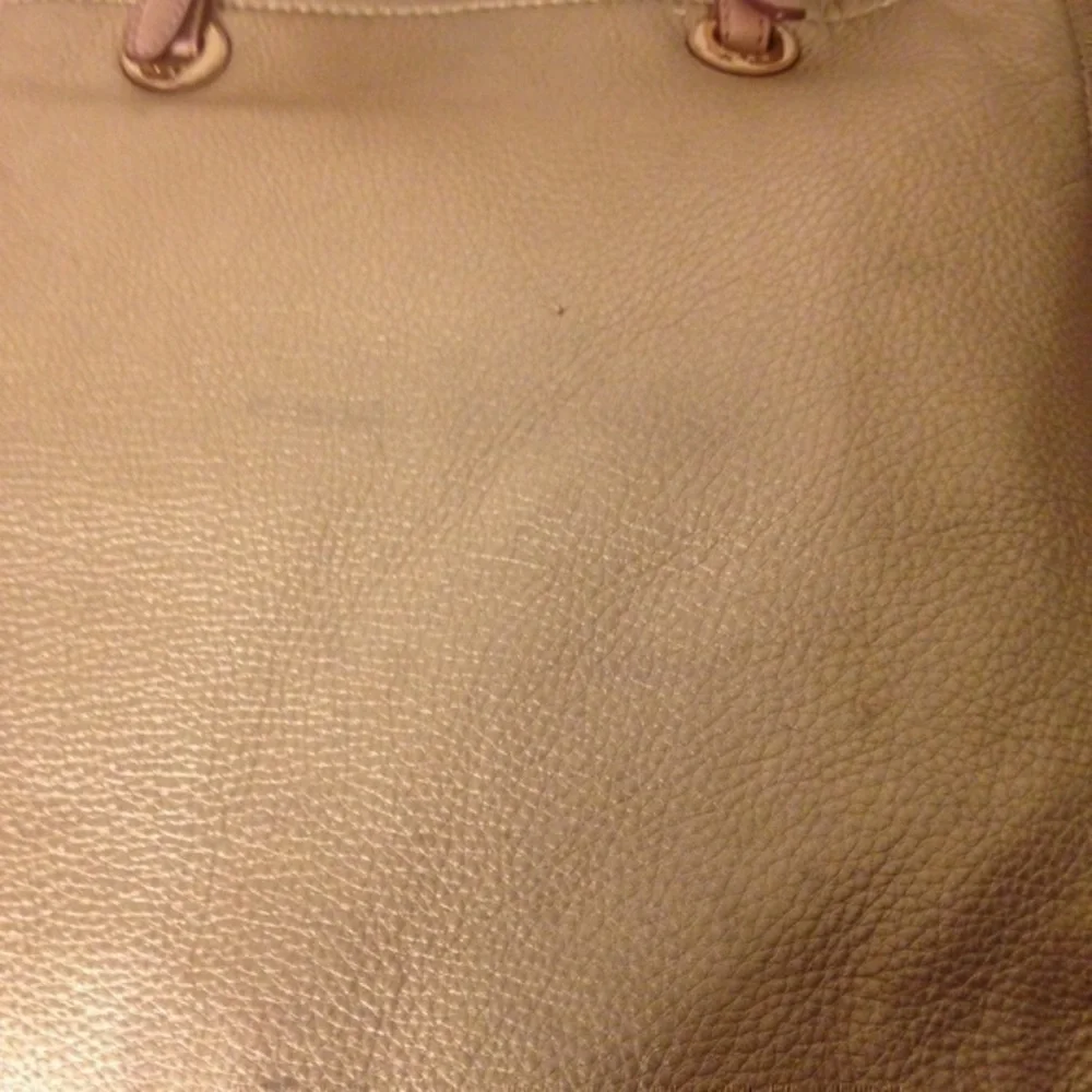 Michael Kors gold metallic leather bag